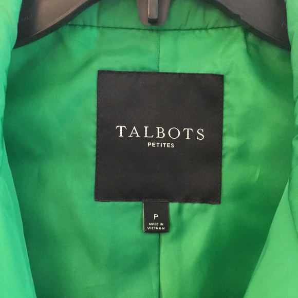 Talbots Green Puffy Vest - Picture 4 of 14